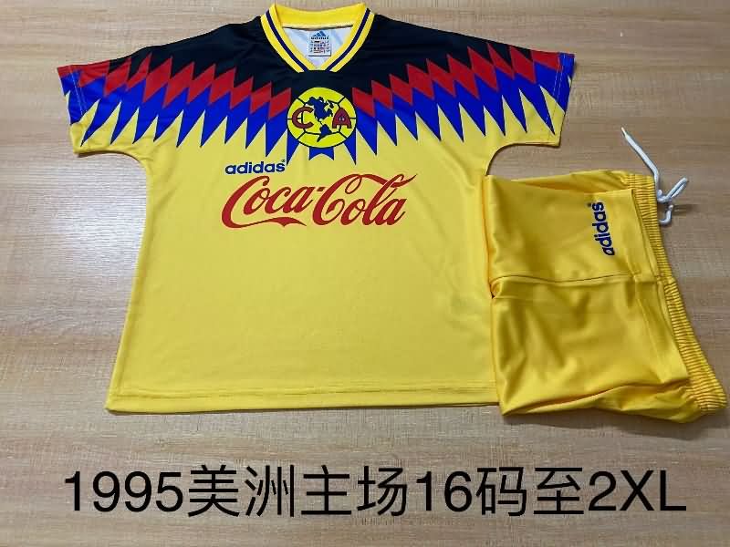 Club America 1995 Kids Home Soccer Jersey And Shorts