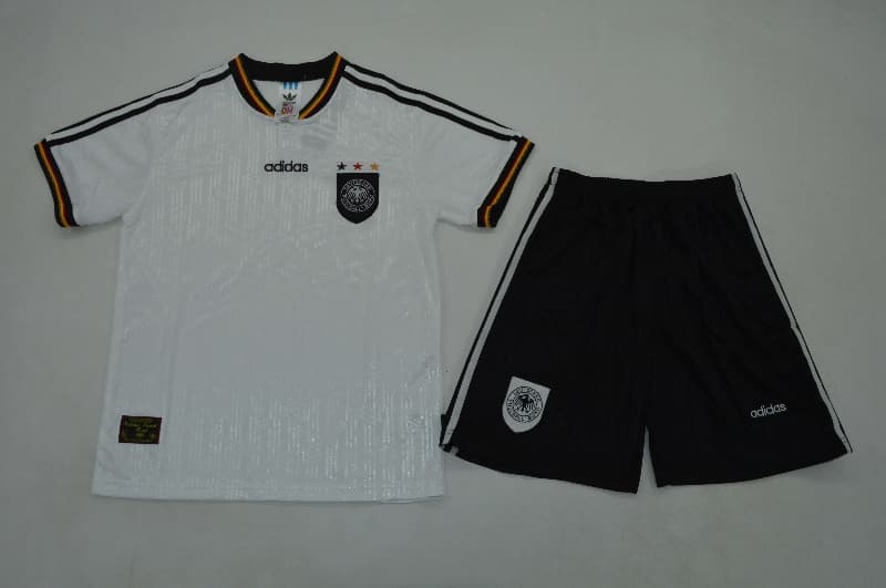 Germany 1996 Kids Home Soccer Jersey And Shorts