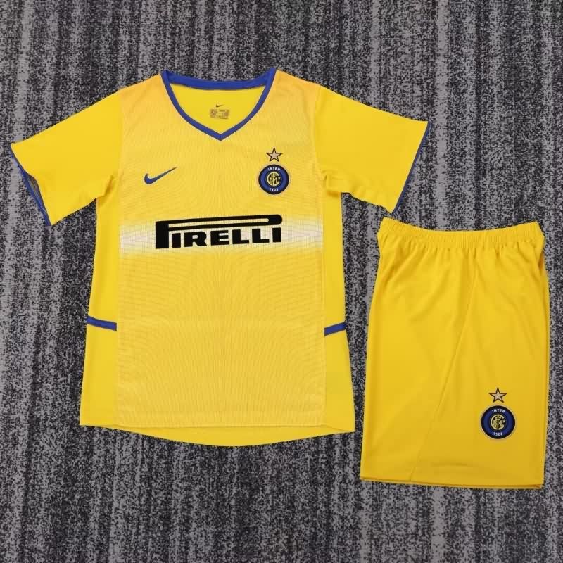 Inter Milan 2002/03 Kids Third Soccer Jersey And Shorts