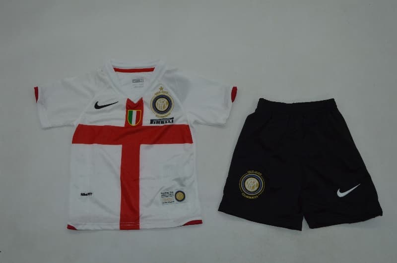 Inter Milan 2007/08 Kids Away Soccer Jersey And Shorts