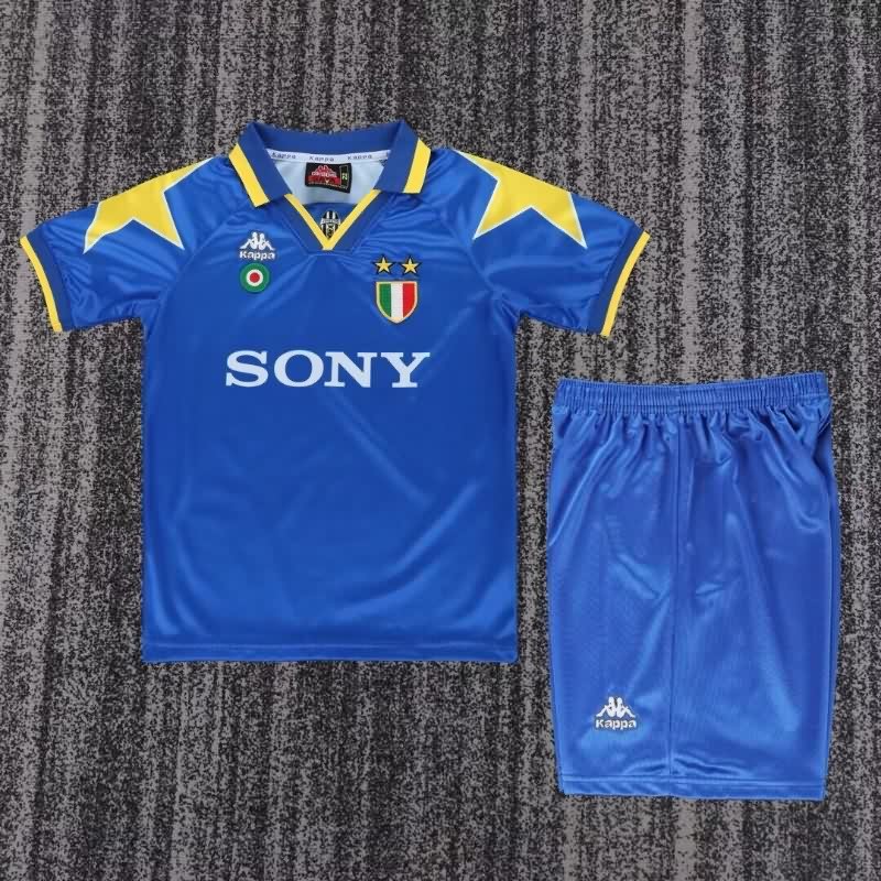 Juventus 1995/96 Kids Away Soccer Jersey And Shorts