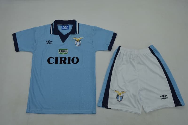 Lazio 1996/97 Kids Home Soccer Jersey And Shorts