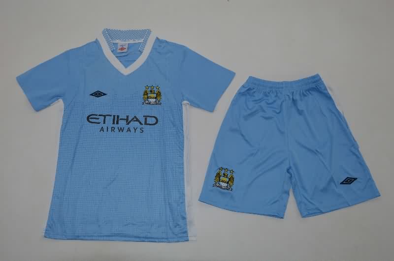 Manchester City 2011/12 Kids Home Soccer Jersey And Shorts