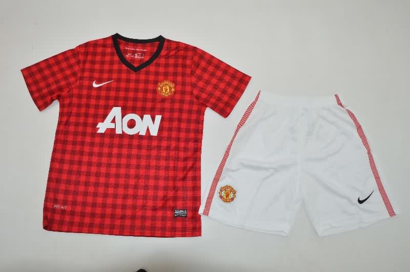 Manchester United 2012/13 Kids Home Soccer Jersey And Shorts