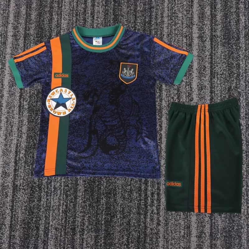 Newcastle United 1997/98 Kids Away Soccer Jersey And Shorts