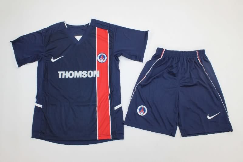 Paris St Germain 2002/03 Kids Home Soccer Jersey And Shorts