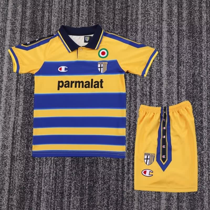 Parma 1999/00 Kids Home Soccer Jersey And Shorts Parma 1999/00 Kids Home Soccer Jersey And Shorts