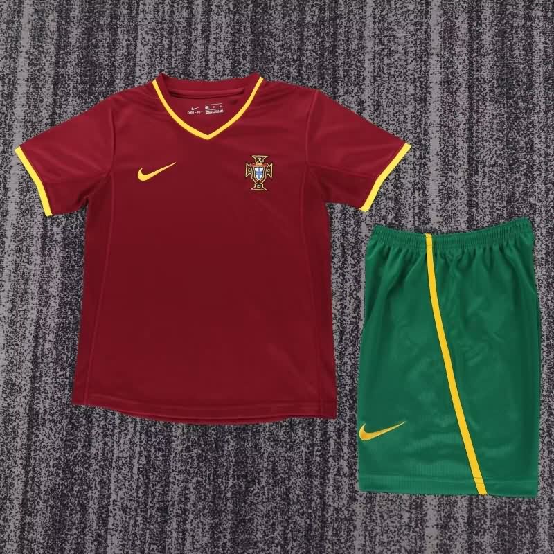 Portugal 2000 Kids Home Soccer Jersey And Shorts