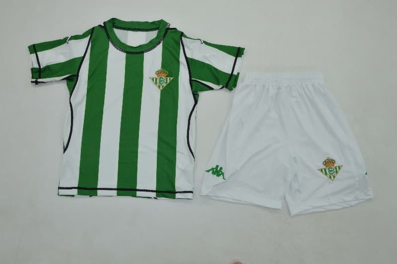 Real Betis 2003/04 Kids Home Soccer Jersey And Shorts