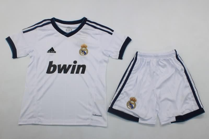 Real Madrid 2012/13 Kids Home Soccer Jersey And Shorts