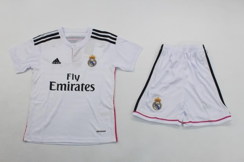 Real Madrid 2014/15 Kids Home Soccer Jersey And Shorts