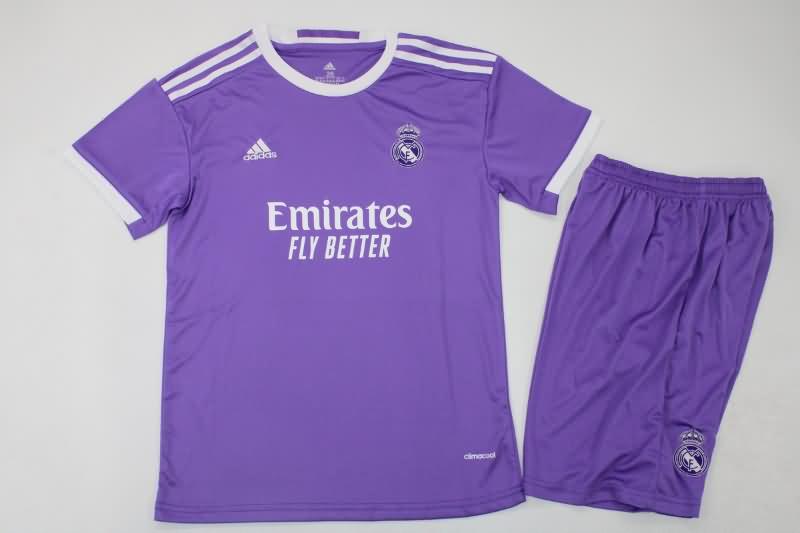Real Madrid 2016/17 Kids Away Soccer Jersey And Shorts