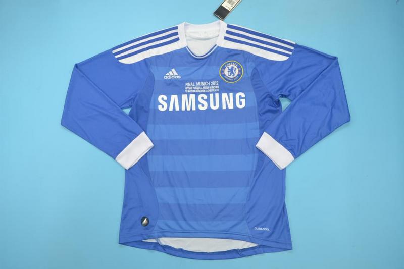 AAA(Thailand) Chelsea 11/12 Home UCL Long Retro Soccer Jersey