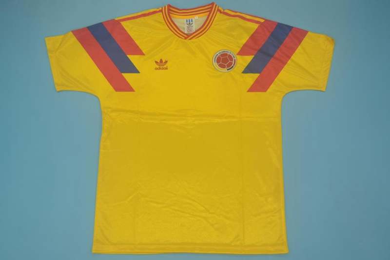 AAA(Thailand) Columbia 1990 Home Retro Soccer Jersey