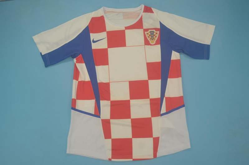 AAA(Thailand) Croatia 2002 Home Retro Soccer Jersey