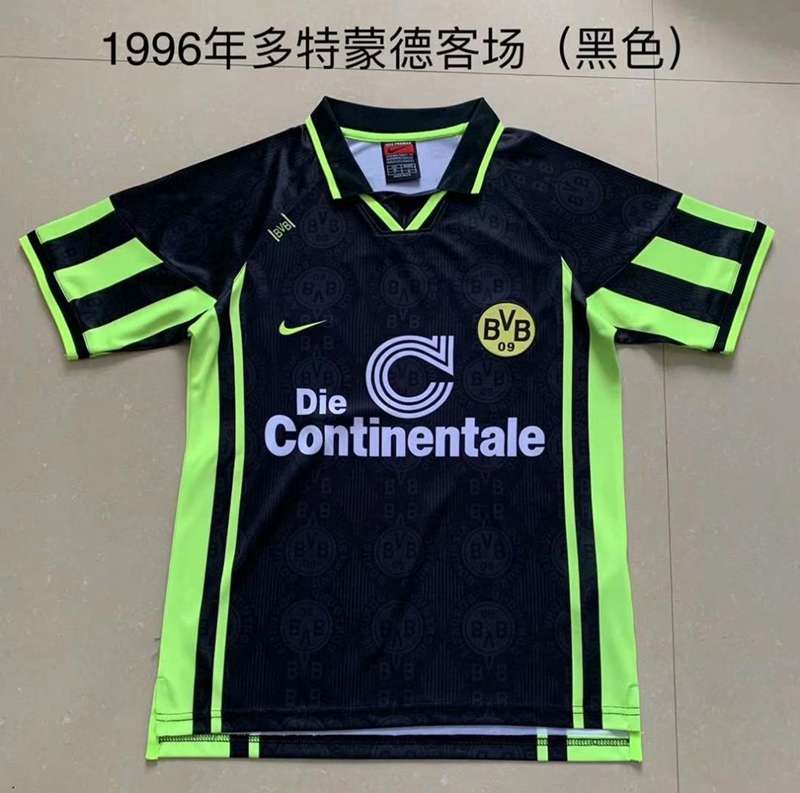 AAA(Thailand) Dortmund 96/97 Away Retro Soccer Jersey
