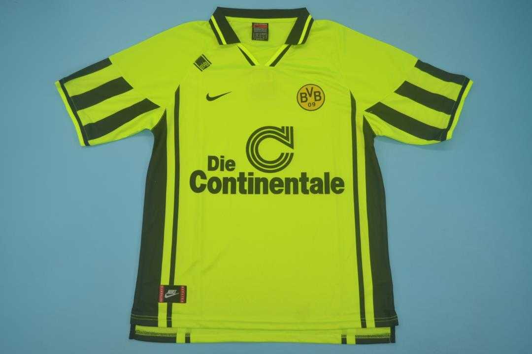 AAA(Thailand) Dortmund 96/97 Home Retro Soccer Jersey