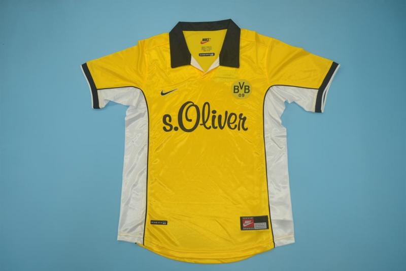 AAA(Thailand) Dortmund 1998/2000 Home Retro Soccer Jersey