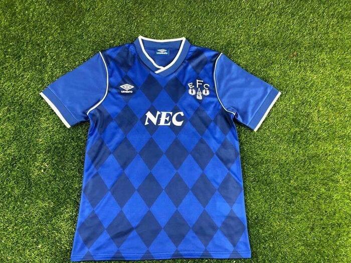 AAA(Thailand) Everton 86/89 Home Retro Soccer Jersey