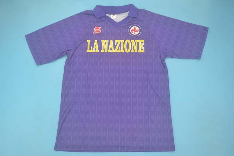 AAA(Thailand) Florentina 1989/90 Home Retro Soccer Jersey