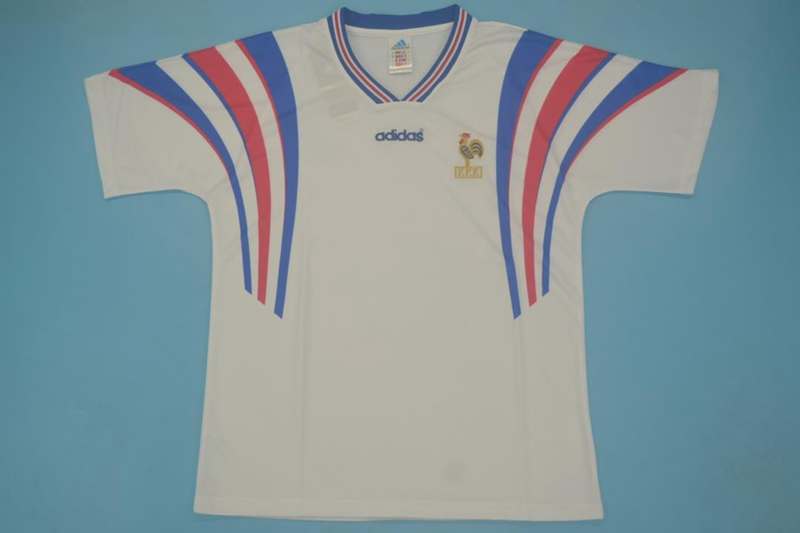 AAA(Thailand) France 1996 Retro Away Soccer Jersey