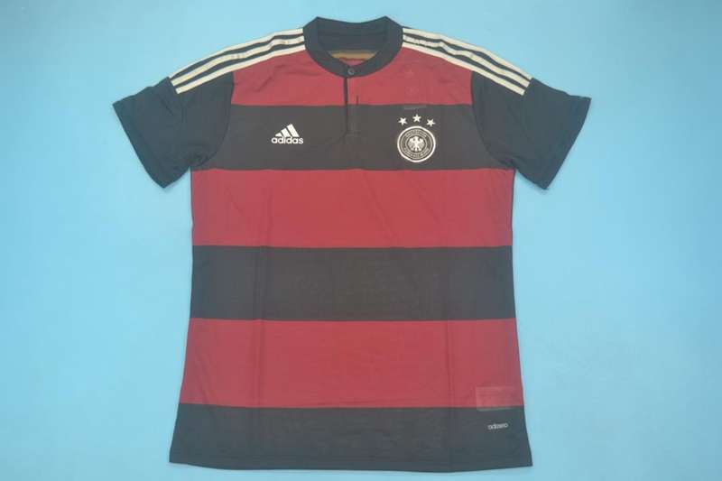 AAA(Thailand) Germany 2014 Retro Away Soccer Jersey (Player)