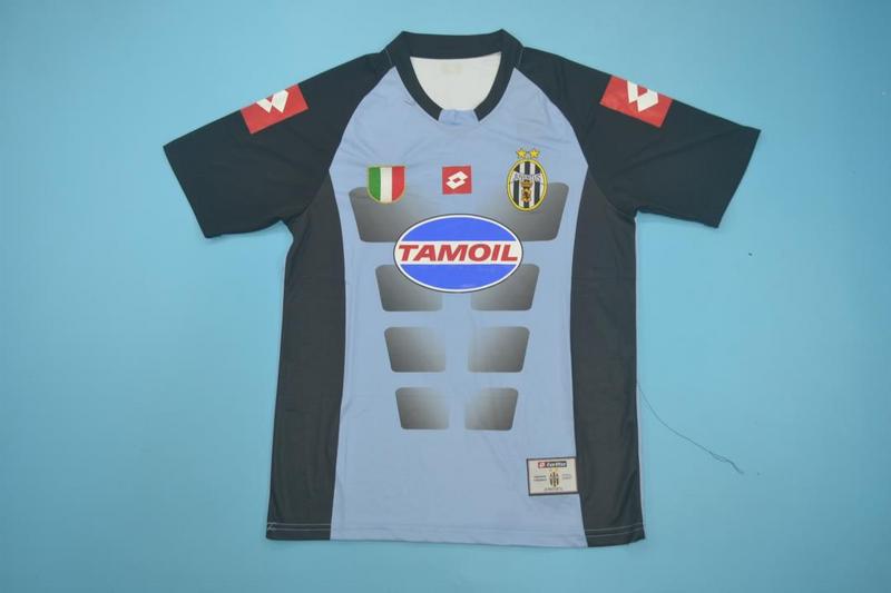 AAA(Thailand) Juventus 02/03 Goalkeeper Blue Retro Soccer Jersey