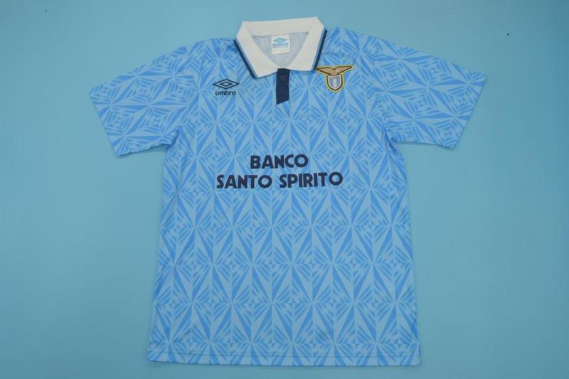 AAA(Thailand) Lazio 1991/92 Home Retro Soccer Jersey