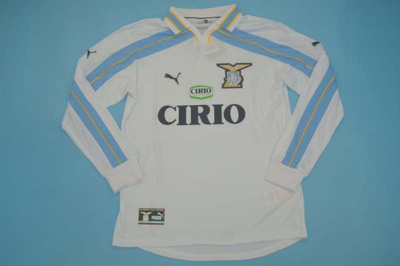 AAA(Thailand) Lazio 1999/2000 Away Retro Long Soccer Jersey