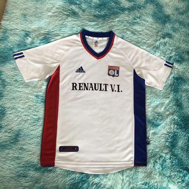 AAA(Thailand) Lyon 2001/02 Home Retro Soccer Jersey