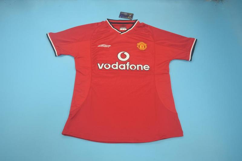 AAA(Thailand) Manchester United 00/02 Home Retro Soccer Jersey