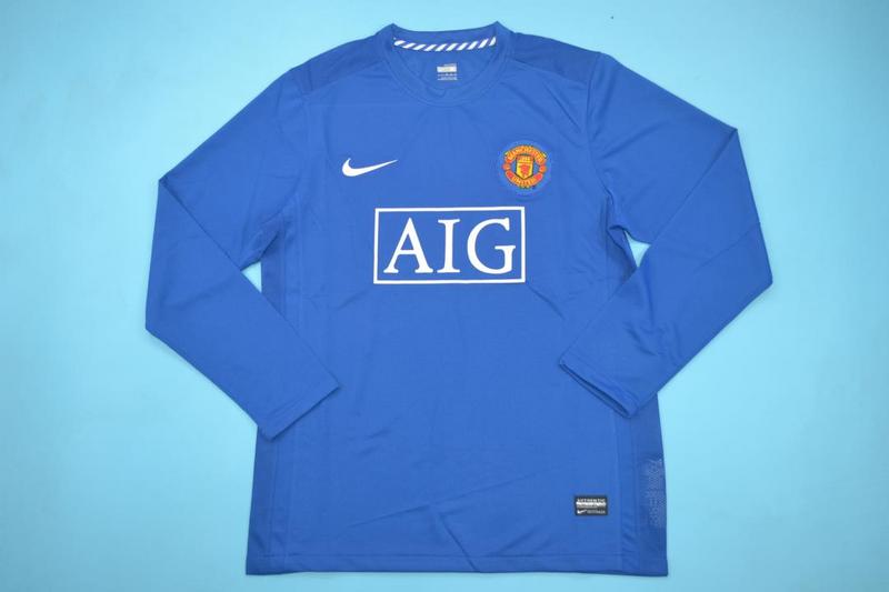 AAA(Thailand) Manchester United 08/09 Third Retro Long Soccer Jersey