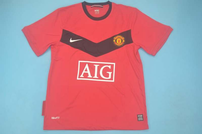 AAA(Thailand) Manchester United 09/10 Home Retro Soccer Jersey