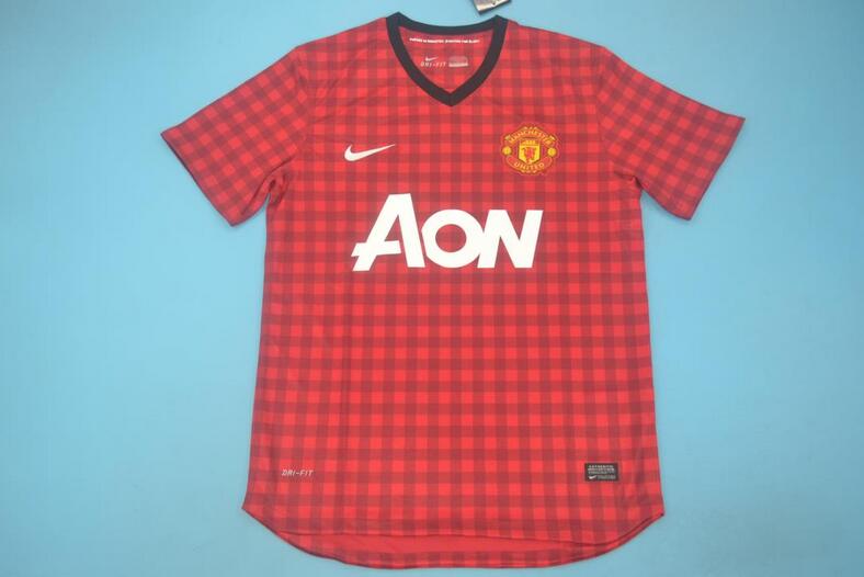 AAA(Thailand) Manchester United 12/13 Home Retro Soccer Jersey