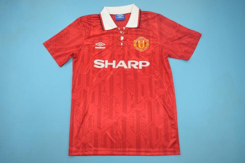AAA(Thailand) Manchester United 92/94 Home Retro Soccer Jersey