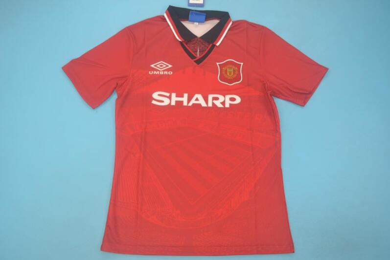 AAA(Thailand) Manchester United 94/96 Home Retro Soccer Jersey