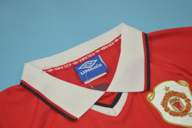 AAA(Thailand) Manchester United 98/99 UCL Home Retro Soccer Jersey