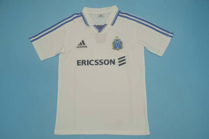 AAA(Thailand) Marseilles 99/00 Home Retro Soccer Jersey