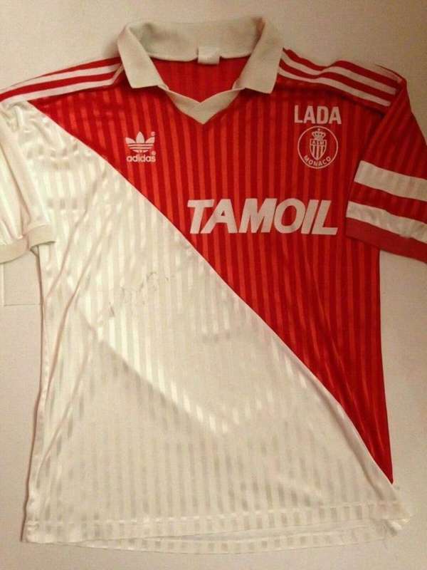 AAA(Thailand) Monaco 1991/92 Home Retro Soccer Jersey