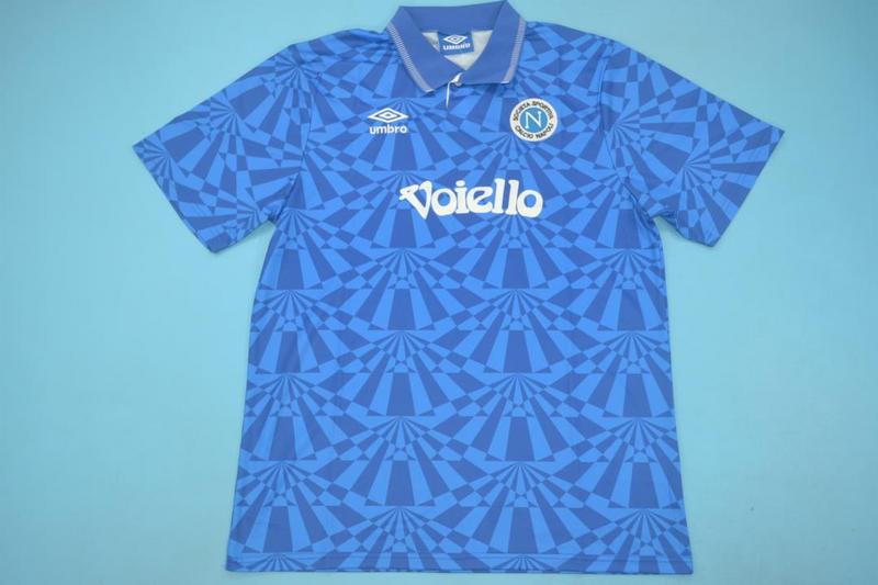 AAA(Thailand) Napoli 91/93 Retro Home Soccer Jersey