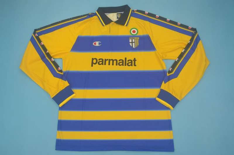 AAA(Thailand) Parma 1999/00 Home Retro Long Soccer Jersey