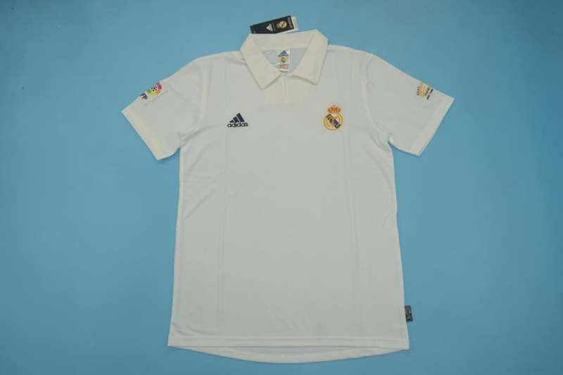 AAA(Thailand) Real Madrid 01/02 Retro Home Soccer Jersey