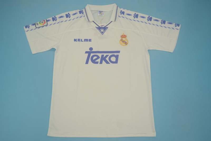 AAA(Thailand) Real Madrid 96/97 Retro Home Soccer Jersey