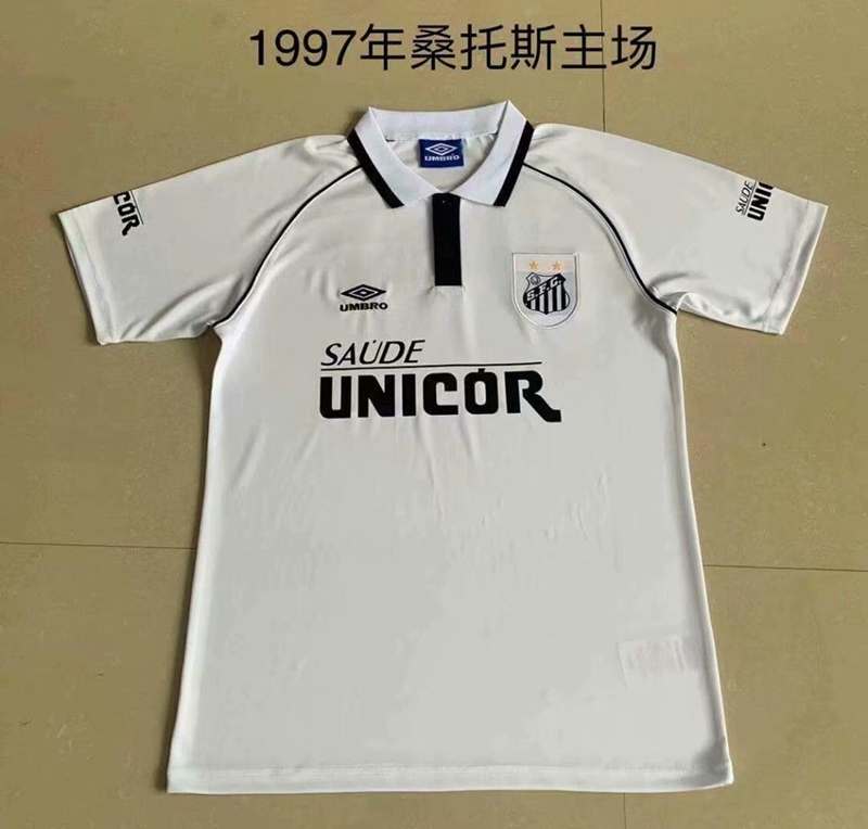 AAA(Thailand) Santos 1997 Home Retro Soccer Jersey