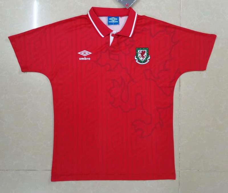 AAA(Thailand) Wales 1994 Home Retro Soccer Jersey