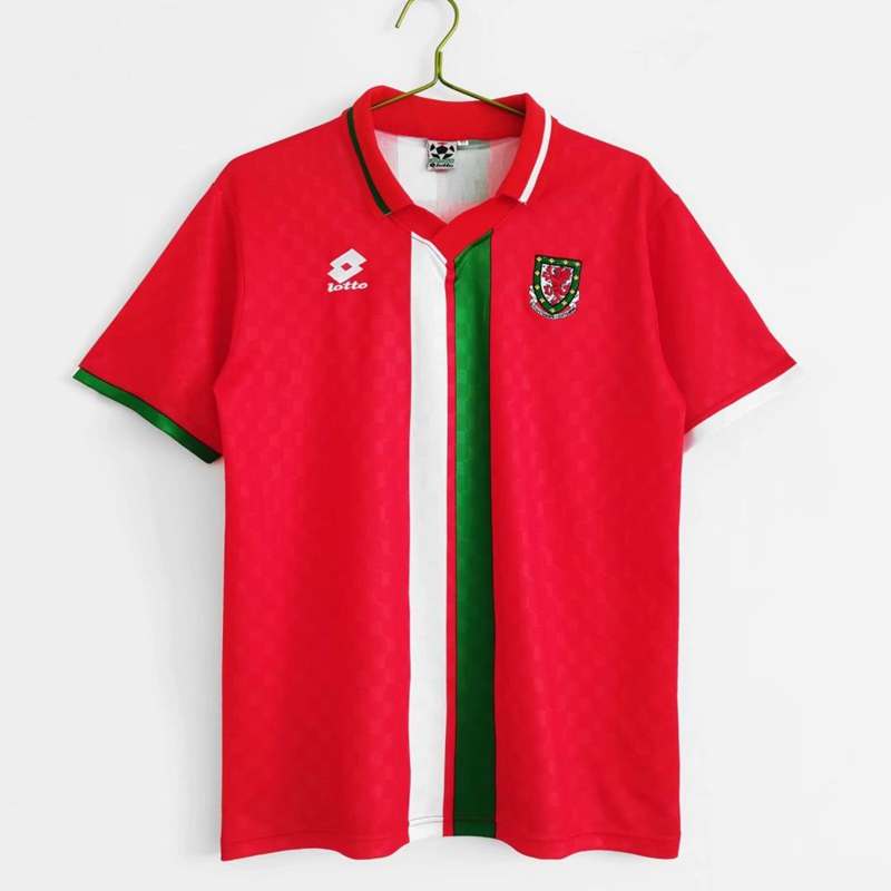 AAA(Thailand) Wales 96/98 Home Retro Soccer Jersey