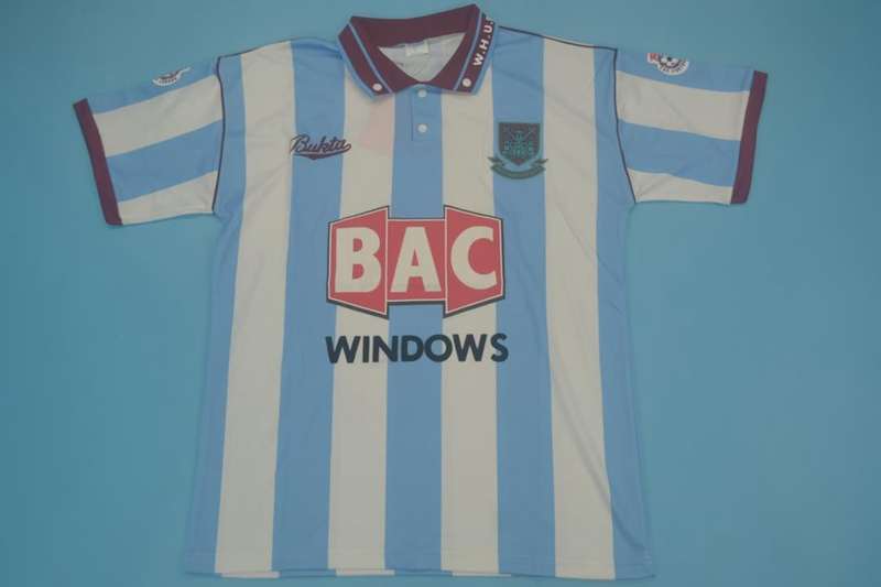 AAA(Thailand) West Ham 1991/92 Away Retro Soccer Jersey